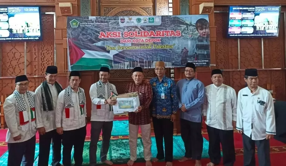 Dana sebesar Rp 13.421.500 berhasil dikumpulkan Kemenag Kota Depok dalam aksi solidaritas bagi rakyat Palestina