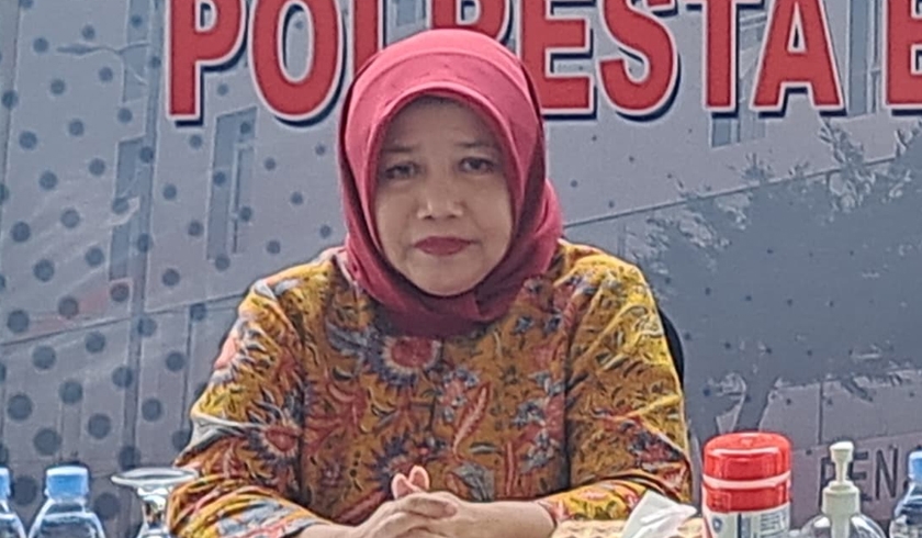 Plh Deputi Bidang Perlindungan Khusus Anak Kementerian PPA, Rini Handayani saat konferensi pers.