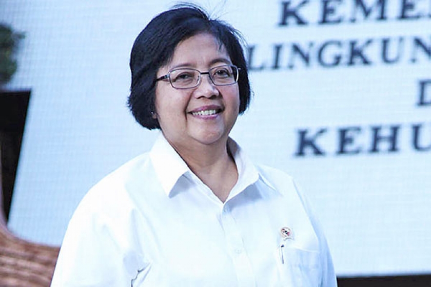 Menteri Lingkungan Hidup dan Kehutanan Siti Nurbaya Bakar. 