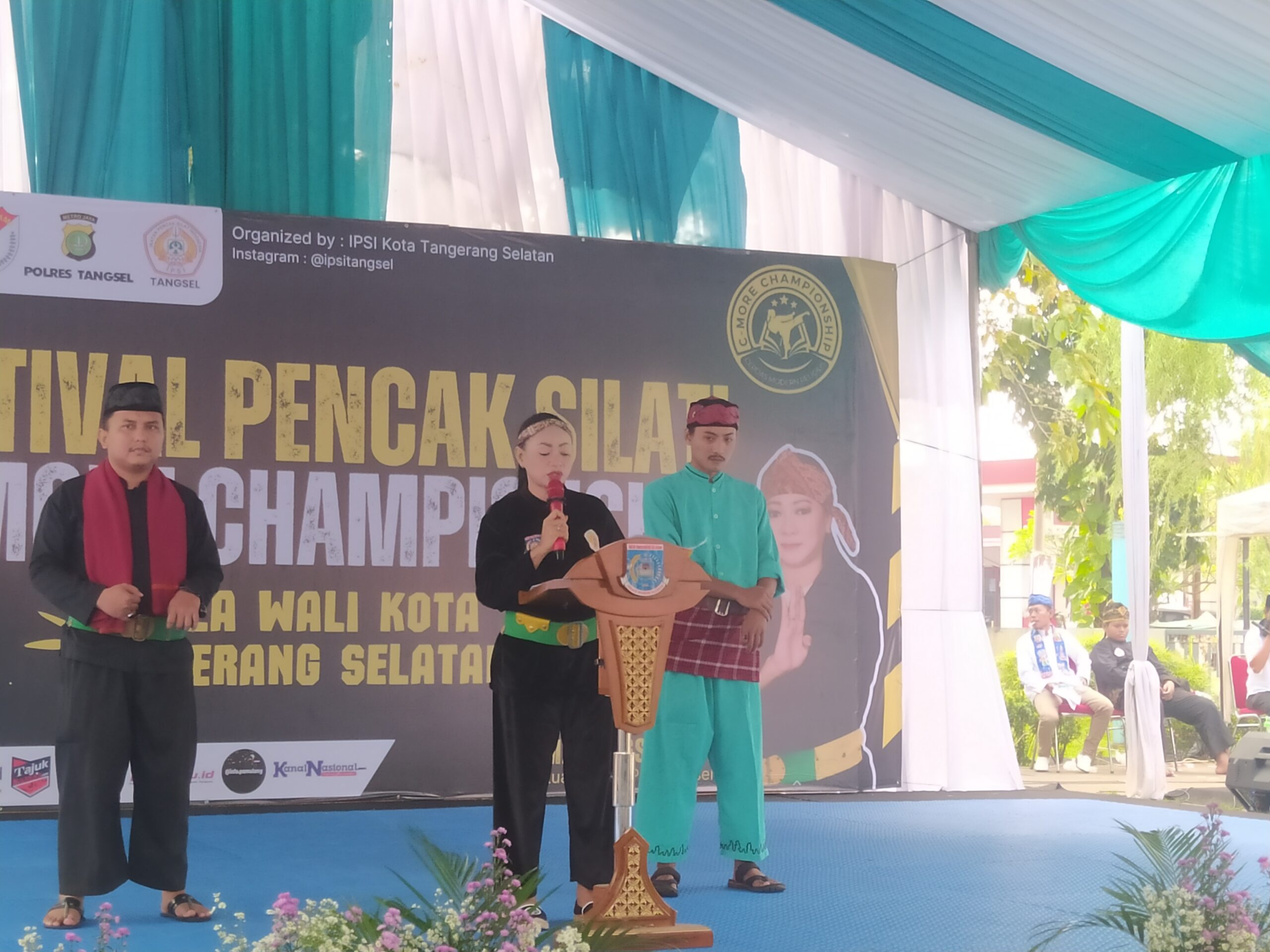 Sambutan Ketua Ikatan Pencak Silat Indonesia (IPSI) Tangsel Bunda Delima