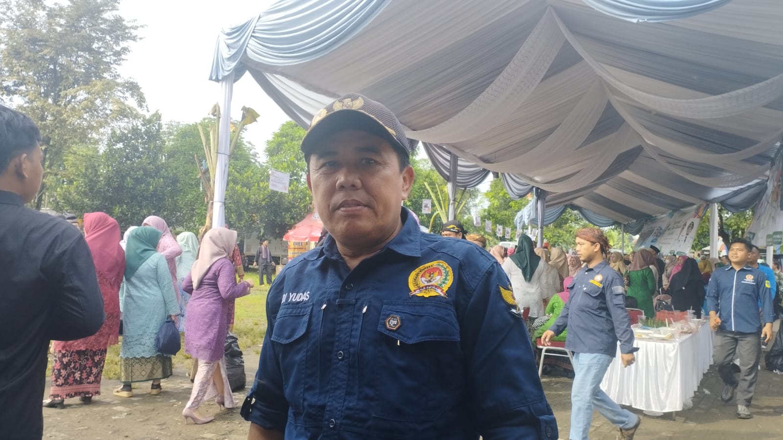 Ketua BPD Desa Pengasinan, Yudi Yudas