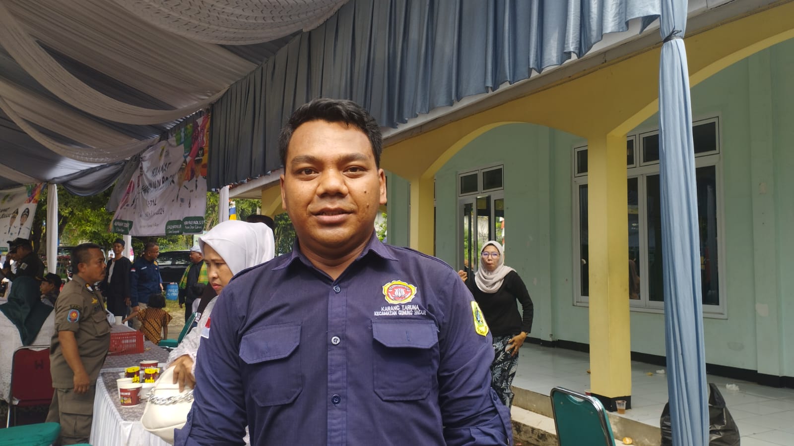 Ketua Karang Taruna Kecamatan Gunung Sindur, Reza Fauzi