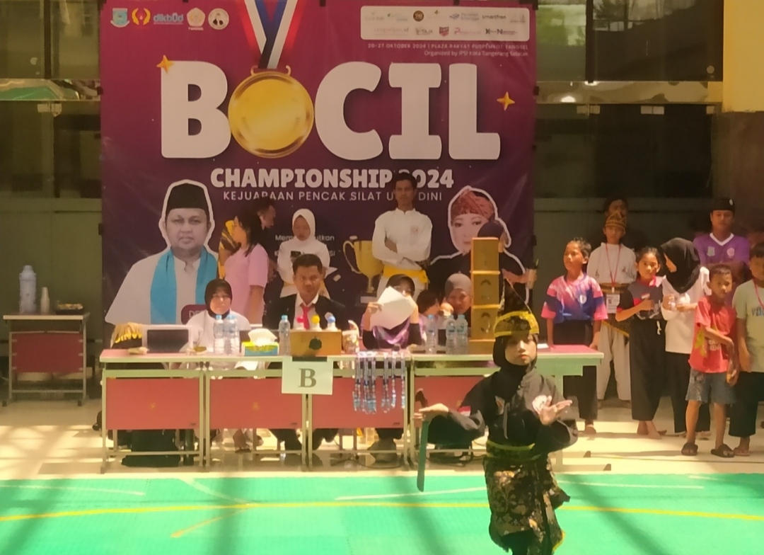 Penampilan peserta Kejuaraan Bocil Championship 2024 di Plaza Puspemkot Tangsel, Sabtu 26 Oktober 2024