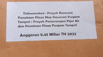 9,45 Miliar untuk Apa? Renovasi Plaza Puspem Tangsel 2022 Dinilai Tak Masuk Akal